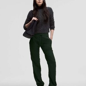 Lululemon Dance Studio Pant *Unlined - Olive Pinstripe - Size 0